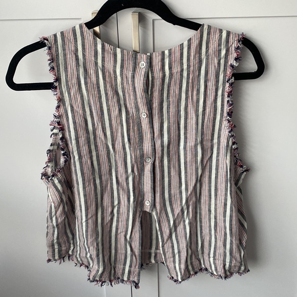 Patterned cropped striped top - Picture 5 of 7